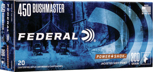 Federal 450BMB PowerShok Jacketed Soft Point JSP 300 Grain .450 Bushmaster