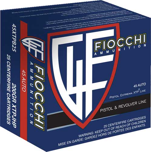 Fiocchi Hyperformance .45 ACP/Auto 200 gr JHP ammo
