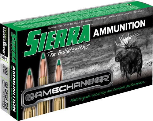 Sierra A468007 GameChanger Sierra Tipped GameKing  180 Grain .300 Winchester Mag