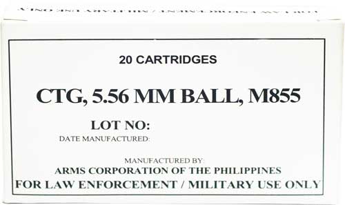 Armscor M855 5.56x45mm NATO 62 gr FMJ ammo