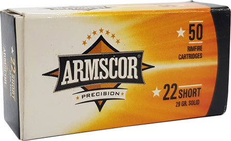 Armscor 50415  Lead Solid Point  29 Grain .22 Short