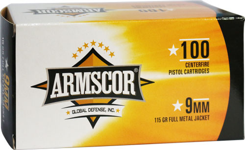 Armscor Value Pack 9mm Luger / Parabellum 115 gr FMJ ammo