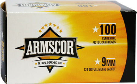 Armscor Value Pack 9mm Luger / Parabellum 124 gr FMJ ammo