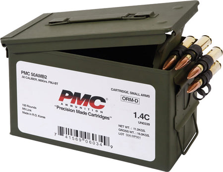 PMC 50ALINK(M/B) Linked Bronze Full Metal Jacket FMJ 660 Grain .50 BMG