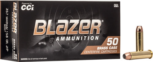 Blazer 5207 Brass Jacketed Hollow Point JHP 158 Grain .357 Magnum