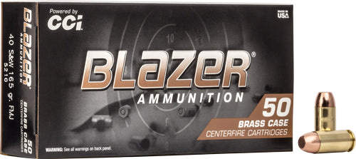 Blazer 5210 Brass Full Metal Jacket FMJ 165 Grain .40 S&W