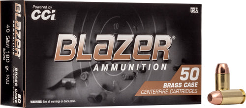 Blazer 5220 Brass Full Metal Jacket FMJ 180 Grain .40 S&W
