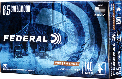 Federal 65CRDB PowerShok Jacketed Soft Point JSP 140 Grain 6.5mm Creedmoor