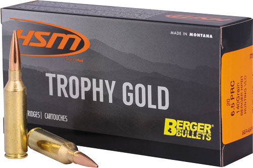 HSM Trophy Gold 6.5 PRC 140 gr BTHP ammo