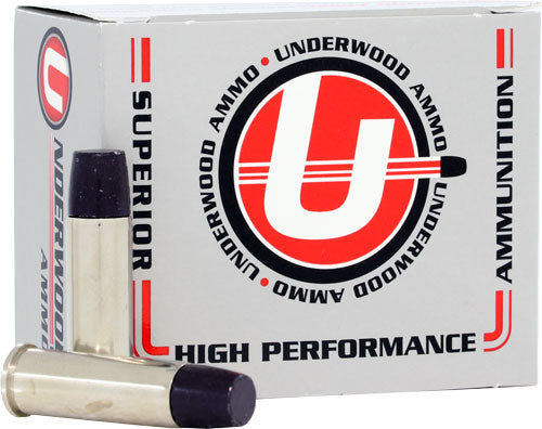 Underwood Ammo 720 Flat Nose Gas Check Black Cherry Coated Hard Cast  180 Grain .357 Magnum