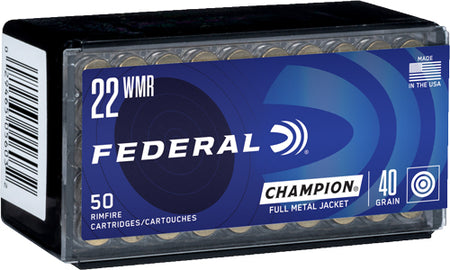 Federal Champion Rimfire Ammo 22 Mag. 40 grain Full Metal Jacket (FMJ)