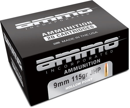 Ammo Inc 9115JHPA20 Signature Jacketed Hollow Point JHP 115 Grain 9mm Luger/Parabellum