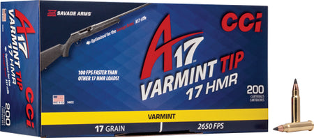 CCI 949CC A17 V-Max Varmint Tipped  17 Grain .17 HMR