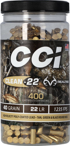CCI 966CC Clean-22 Round Nose RN 40 Grain .22 Long Rifle