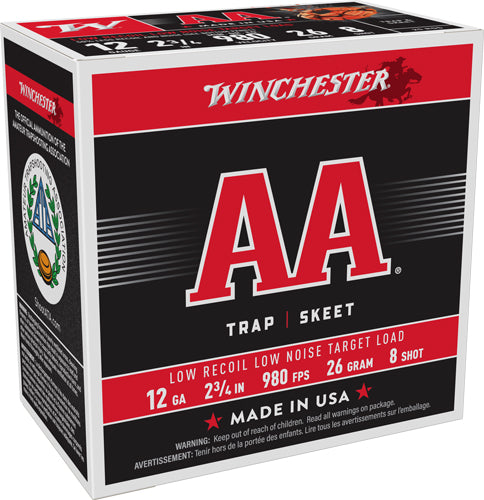 Winchester AA12FL8   12 Gauge  7/8oz 8 Shot 980 FPS.