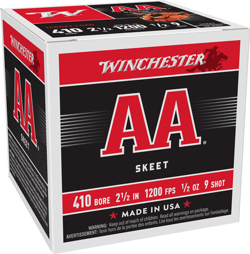 Winchester AA Target .410 Bore 2.5 in / 2.5 in #9 1/2 oz