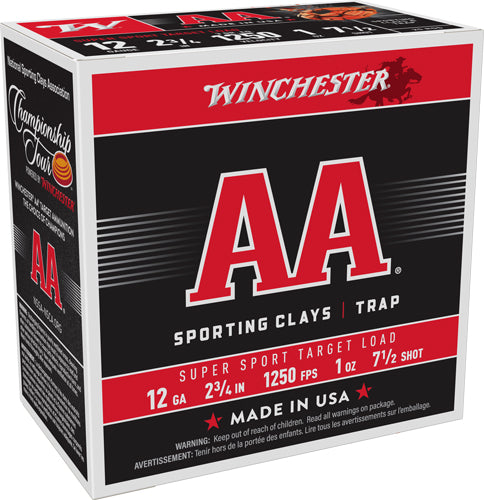 Winchester AASC12507   12 Gauge 2.75"  7.5 Shot 1300 FPS.