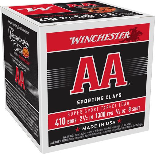 Winchester AA Supersport Sporting Clay .410 Bore 2.5 in / 2.5 in #8 1/2 oz