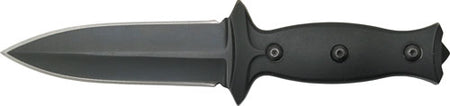 ABKT Elite Boot Knife 3.5" Black Oxide Blade with Metal & Nylon Clips