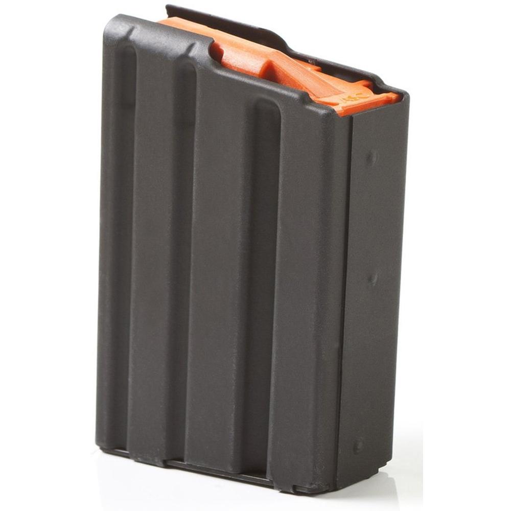 ASC AR Family Rifle Magazine .223 Remington Black Aluminum Orange Follower 10/rd