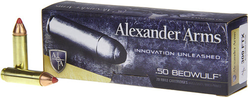 Alexander Arms AB300FTXBOX FTX Hornady FTX  300 Grain .50 Beowulf