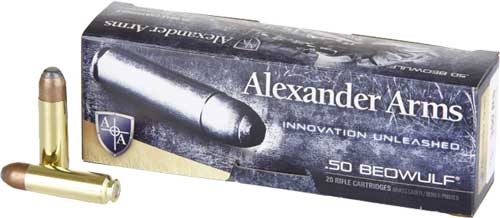 Alexander Arms AB400FPBOX FP Flat Point  400 Grain .50 Beowulf