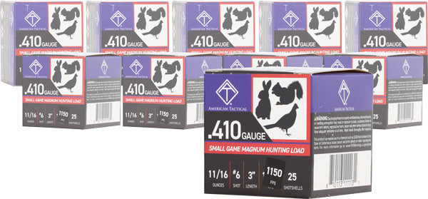 ATI Small Game Magnum .410 Bore 3 in / 3 in #6 11/16 oz