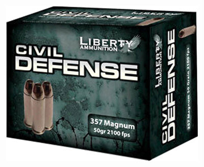 Liberty Ammunition LACD357030 Civil Defense Protection Lead Free Fragmenting Hollow Point  50 Grain .357 Magnum