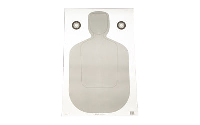Action Target TQ-21 Qualification Shooting Target, White and Gray, 23"x35", 100 Per Box F-TQ21ANT-AV2-100