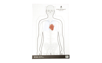 Action Target Fieldcraft Survival Double-Sided Training Target, Multi-Color, 23"x35", 100 Per Box FLDC-P-100