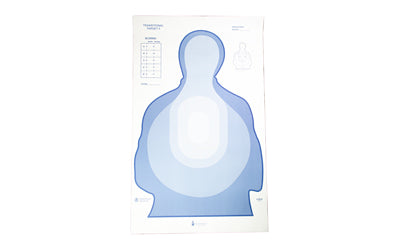 Action Target US Dept. of the Treasury Transitional Target II, Blue/White, 24.5"x40", 100 Per Box LTR-II BLUE-100