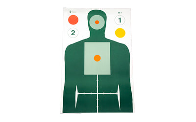 Action Target MN Center for Criminal Justice Advanced Skill Builder Paper Target, Multi Color, 23"x35", 100 Pack SB-1-100
