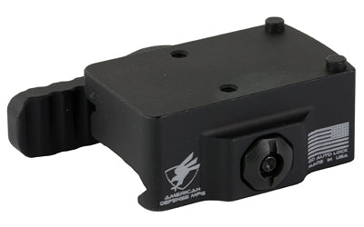 American Defense Mfg. AD-RMR-LW QD Mount, Left Hand Lever, Low Height, Trijicon RMR Fit, Black AD-RMR-LW-L-STD