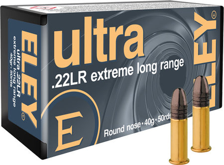 Eley Ultra Extreme Long Range .22 Long Rifle 40 gr Solid ammo