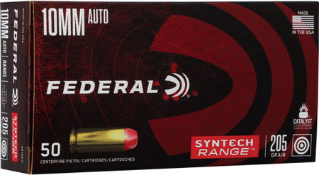 American Eagle AE10SJ1 Syntech LEAD-FREE Range Total Syntech Jacket Flat Nose  205 Grain 10mm Auto