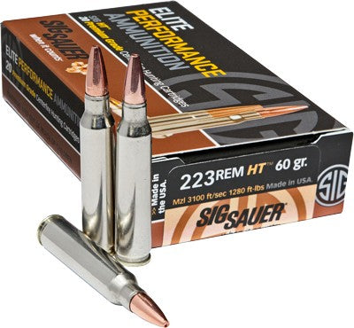 Sig Sauer .223 Remington Elite Series 60 Grain Solid Copper Projectile - 20ct