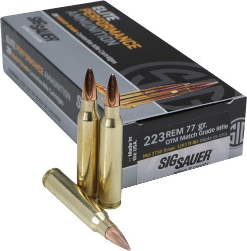 Sig Sauer Elite Performance Marksman .223 Remington 77 gr OTM ammo