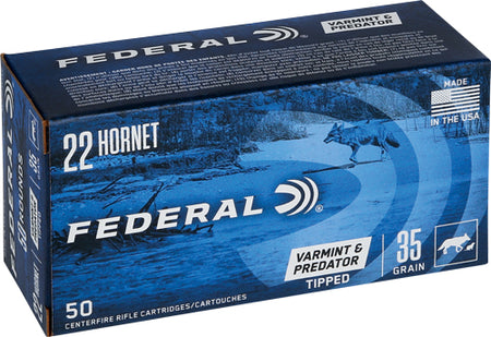 Federal American Eagle Varmint & Predator .22 Hornet 35 gr PolyTip ammo