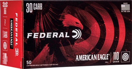 American Eagle AE30CB  Full Metal Jacket FMJ 110 Grain .30 Carbine