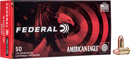 American Eagle AE32AP  Full Metal Jacket FMJ 71 Grain .32 ACP