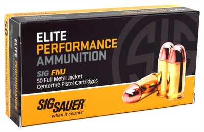 Sig Sauer E40SB250 Elite Performance Ball Full Metal Jacket FMJ 180 Grain .40 S&W