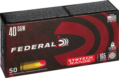 American Eagle AE40SJ1 Syntech Range LEAD-FREE Total Syntech Jacket Flat Nose  165 Grain .40 S&W