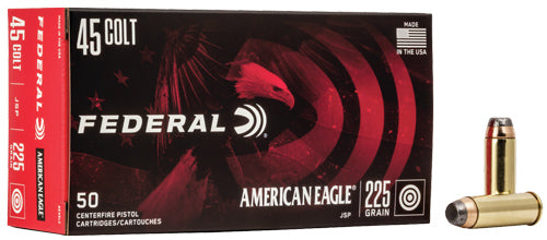 Federal AE45LC American Eagle 45 Colt (LC) 225 gr Jacketed Soft Point (JSP)