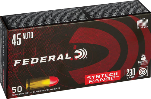 American Eagle AE45SJ1 Syntech Range LEAD-FREE Total Syntech Jacket Round Nose  230 Grain .45 ACP/Auto