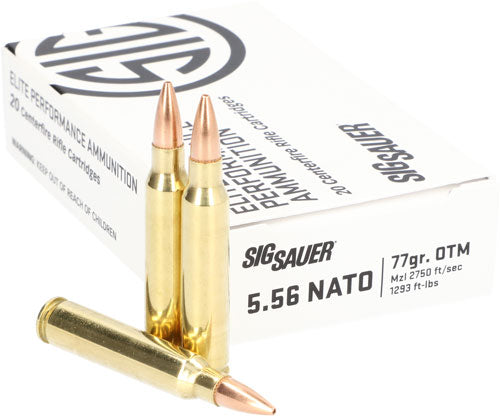 Sig Sauer Marksman 5.56x45mm NATO 77 gr OTM ammo