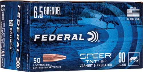 Federal American Eagle Varmint & Predator 6.5mm Grendel 90 gr JHP ammo