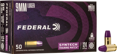 American Eagle AE9SJ3 Syntech LEAD-FREE Training Match Total Syntech Jacket Flat Nose  147 Grain 9mm Luger/Parabellum