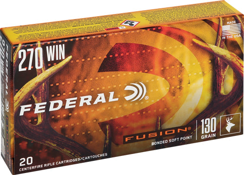 Federal F270FS1 Boat Tail Fusion Soft Point FSP 130 Grain .270 Winchester