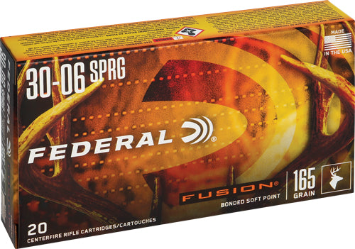 Federal F3006FS2 Boat Tail Fusion Soft Point FSP 165 Grain .30-06 Springfield