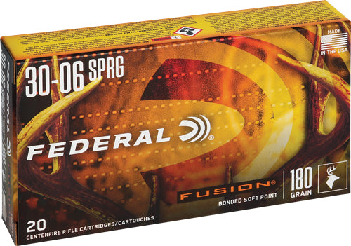 Federal F3006FS3 Boat Tail Fusion Soft Point FSP 180 Grain .30-06 Springfield
